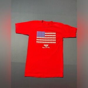 Rare Vintage BAYSIDE PEZ Candy Made In The USA American Flag T Shirt 90s Small
